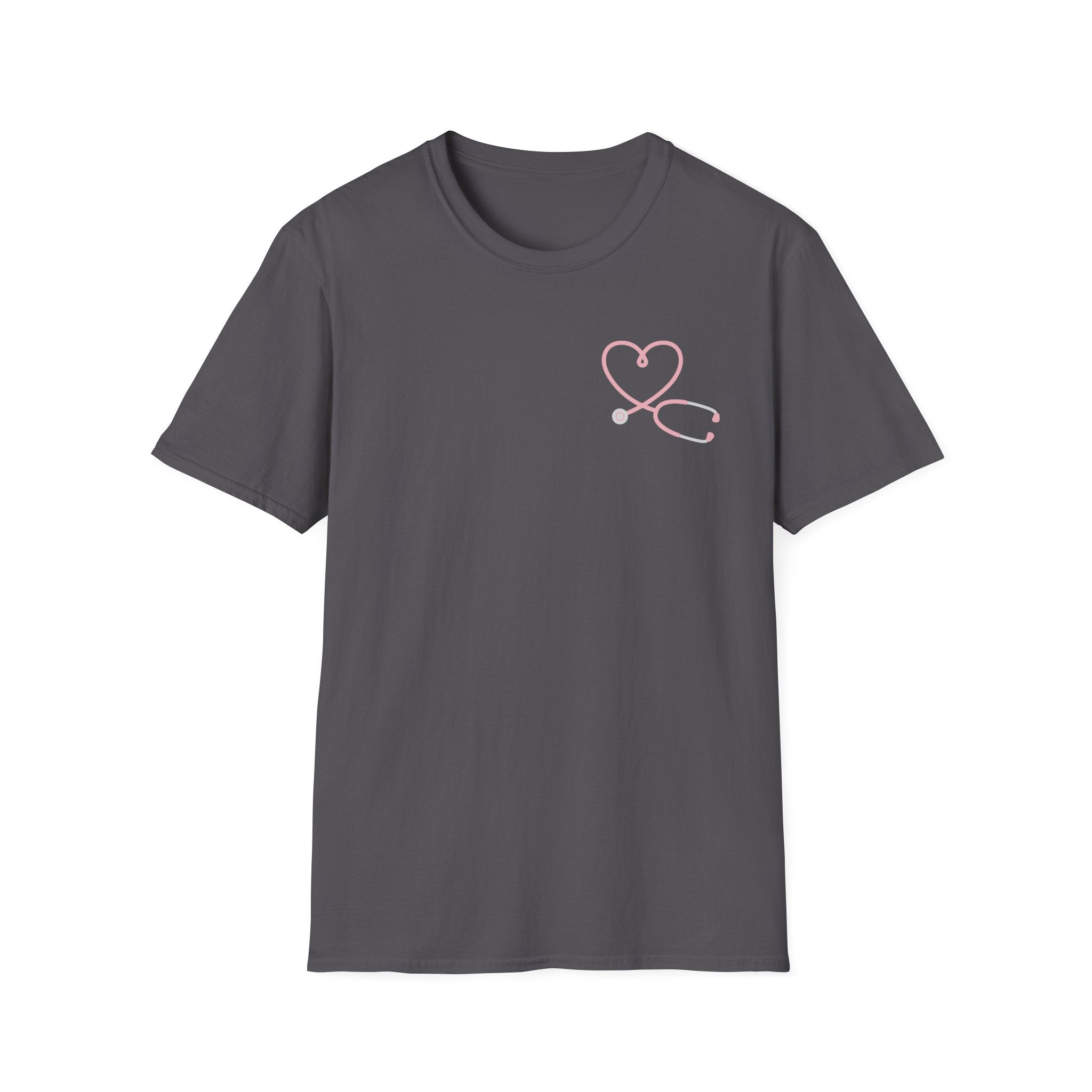 Registered Nurse Heart Stethoscope T-Shirt — Floral Registered Nurse Tee