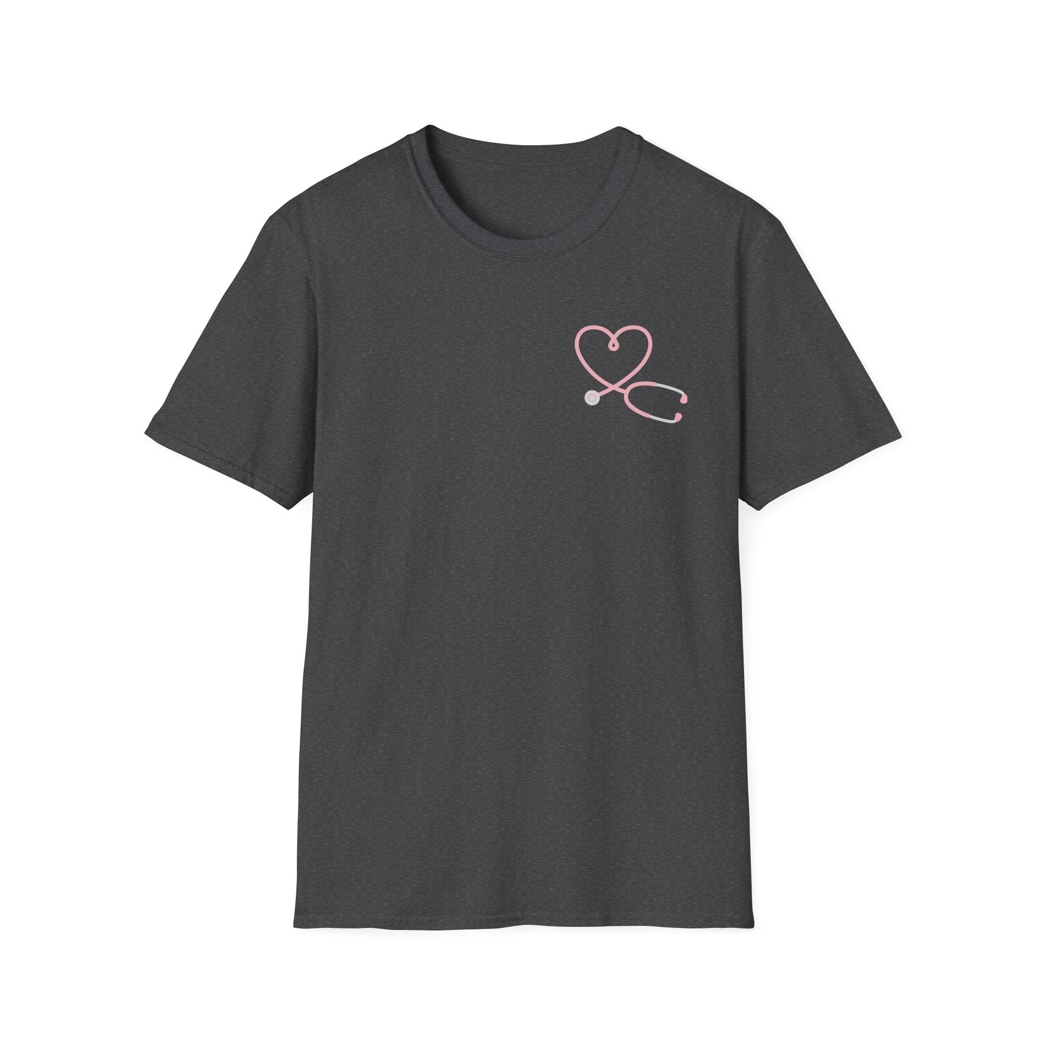 Registered Nurse Heart Stethoscope T-Shirt — Floral Registered Nurse Tee