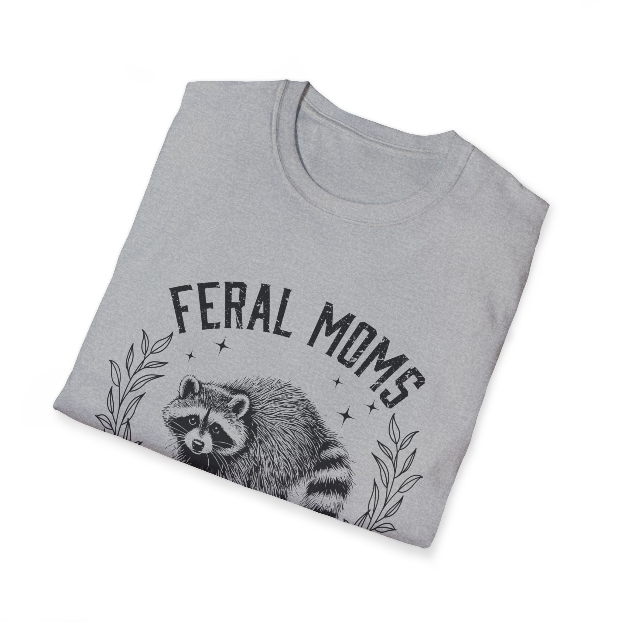 Feral Moms Social Club T-Shirt — Funny Raccoon Mom Graphic Tee