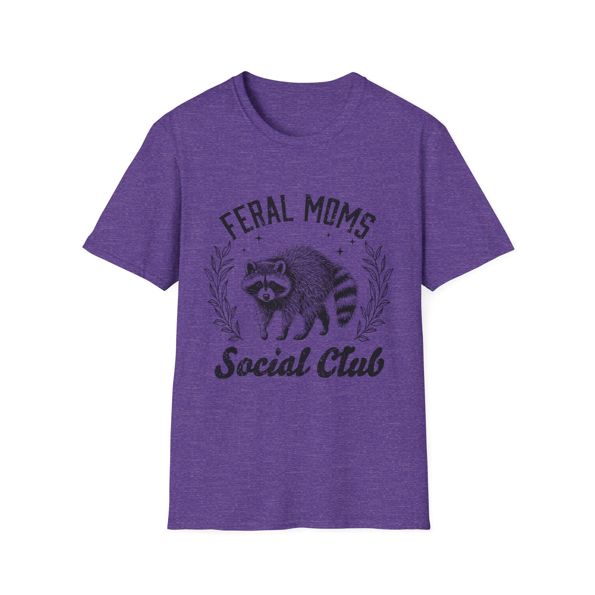 Feral Moms Social Club T-Shirt — Funny Raccoon Mom Graphic Tee