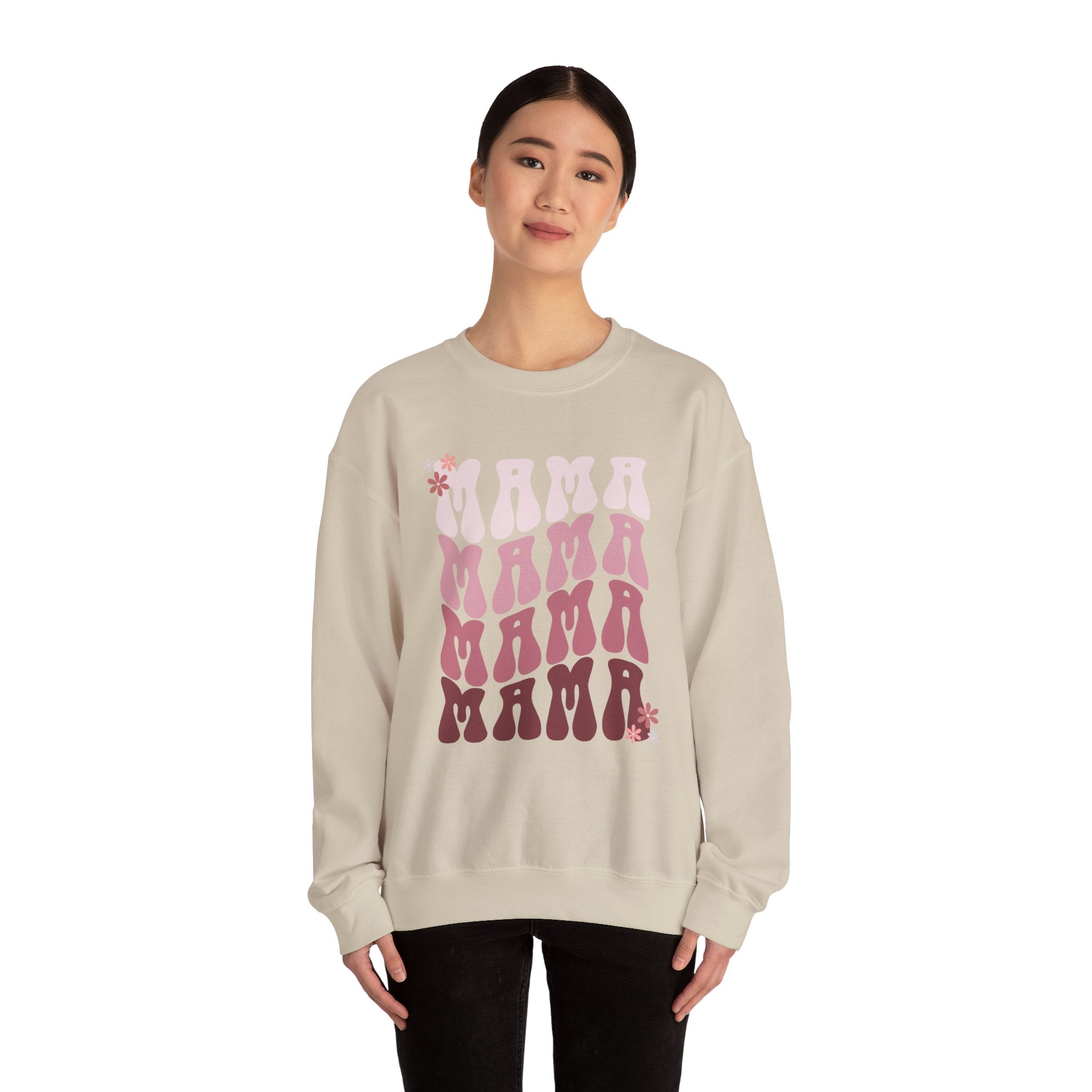 Mama Retro Gradient Crewneck Sweatshirt