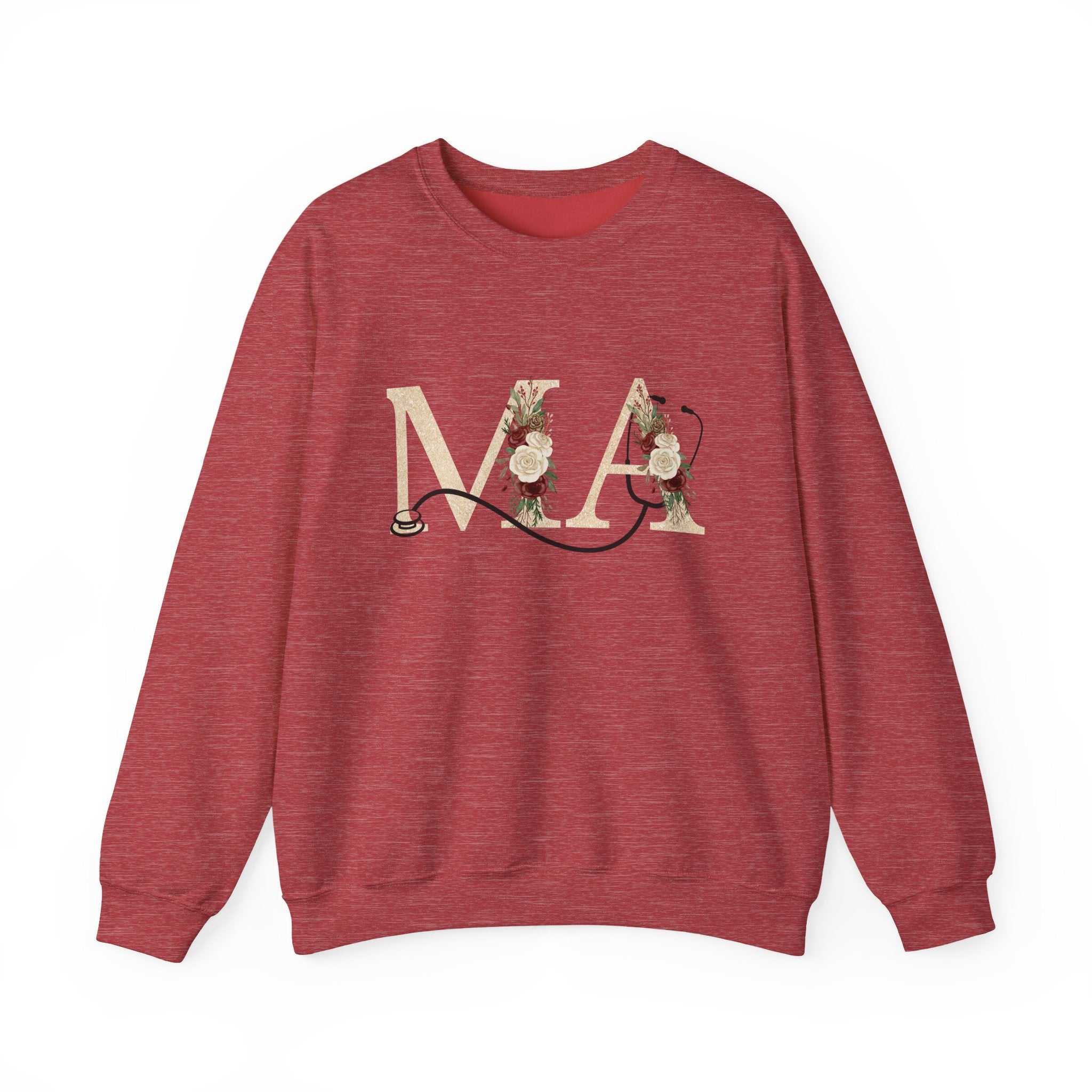 Medical Assistant Floral Monogram Sweatshirt