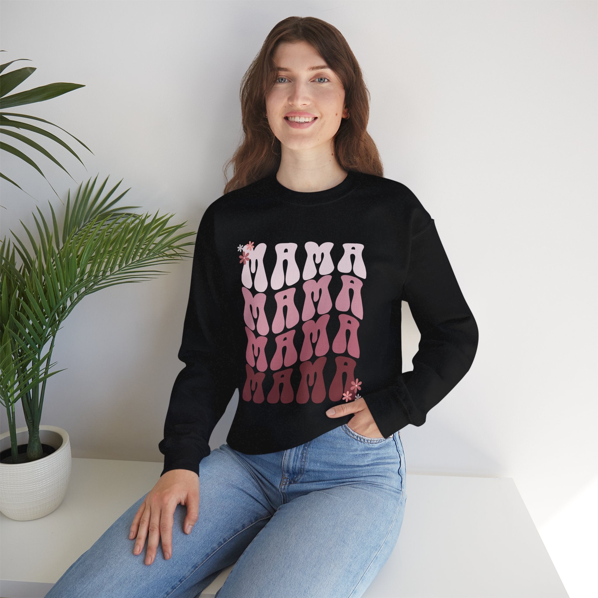 Mama Retro Gradient Crewneck Sweatshirt