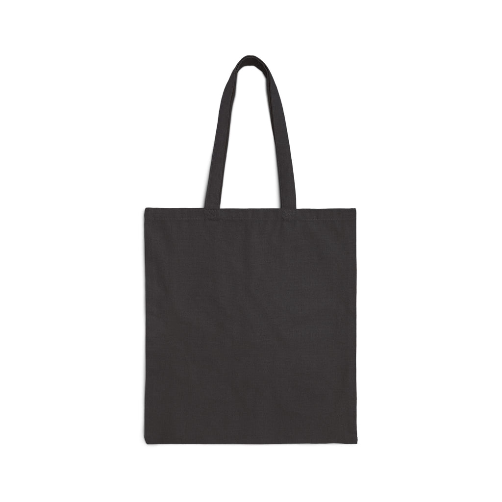 Tote Bag — "Half Mom Half Coffee" Retro Floral Canvas Tote