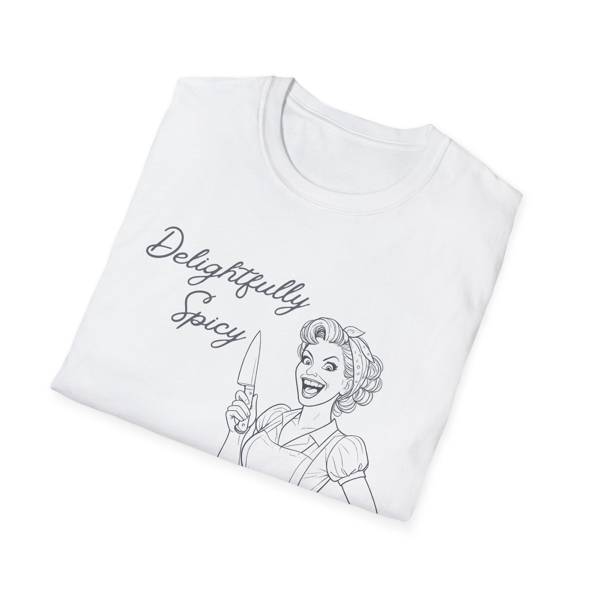 Delightfully Spicy Tee — Retro Pinup Graphic T-Shirt