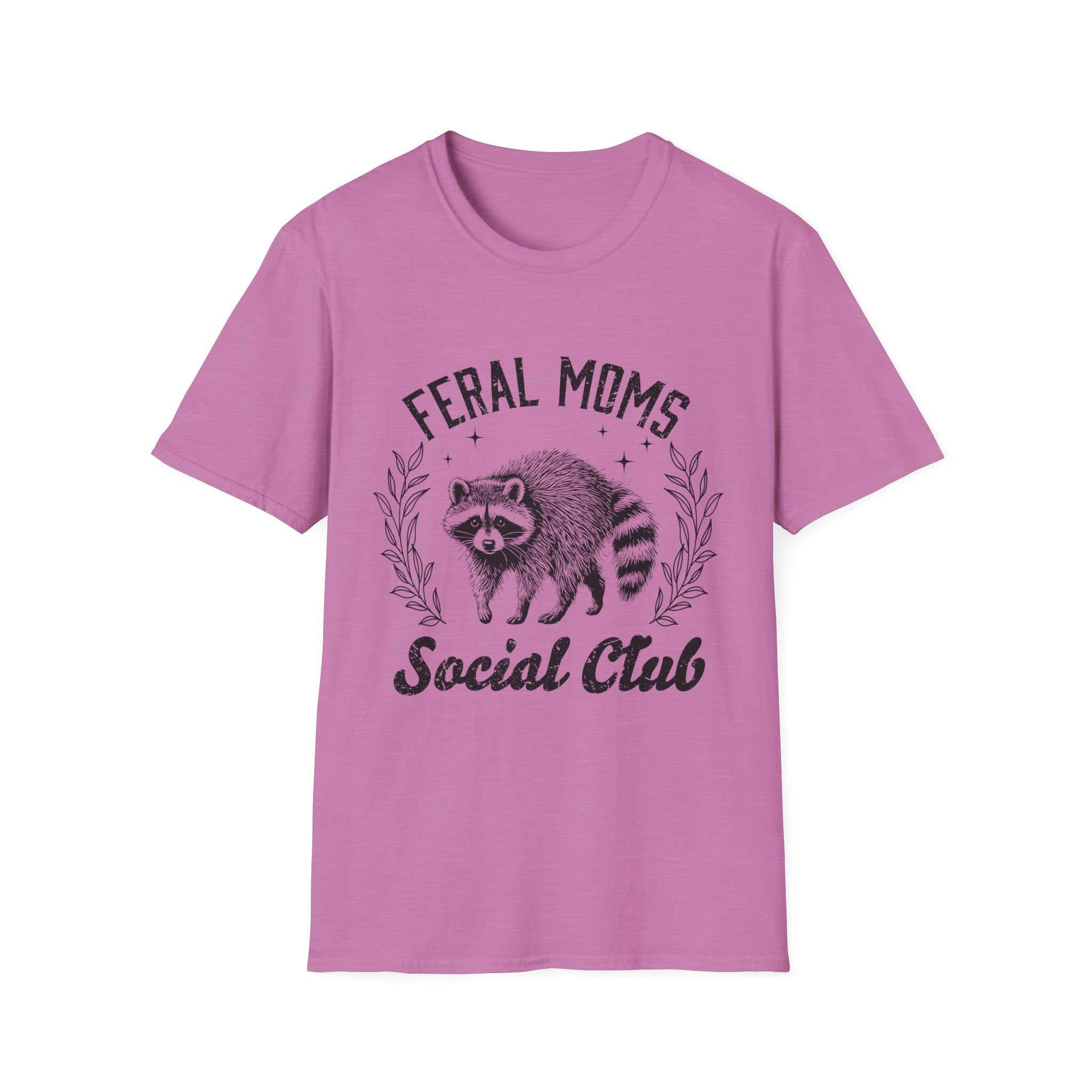 Feral Moms Social Club T-Shirt — Funny Raccoon Mom Graphic Tee