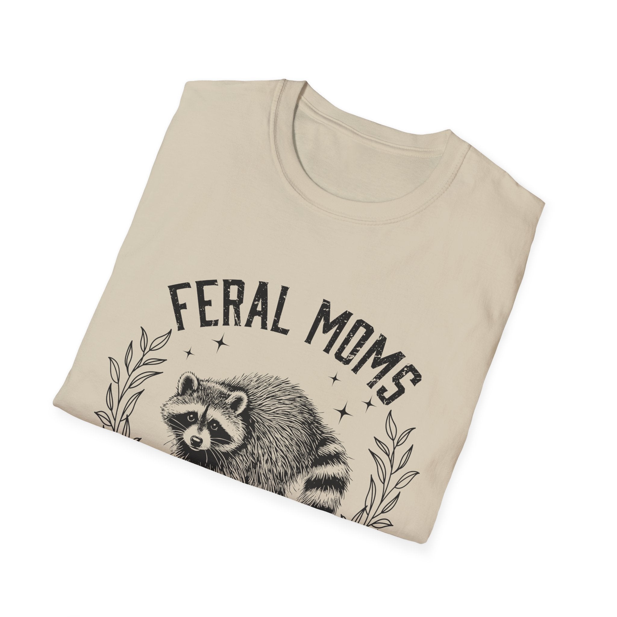 Feral Moms Social Club T-Shirt — Funny Raccoon Mom Graphic Tee