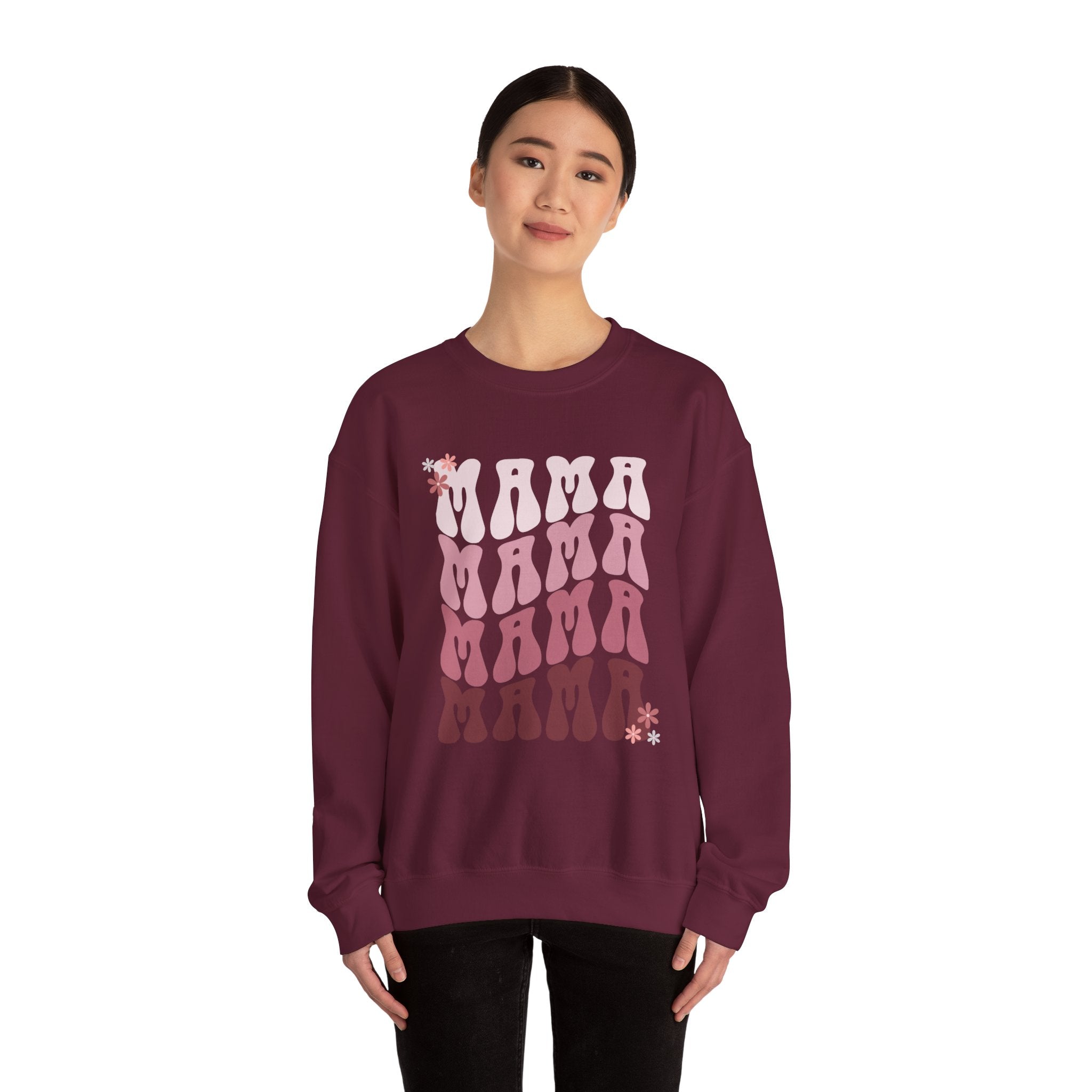 Mama Retro Gradient Crewneck Sweatshirt