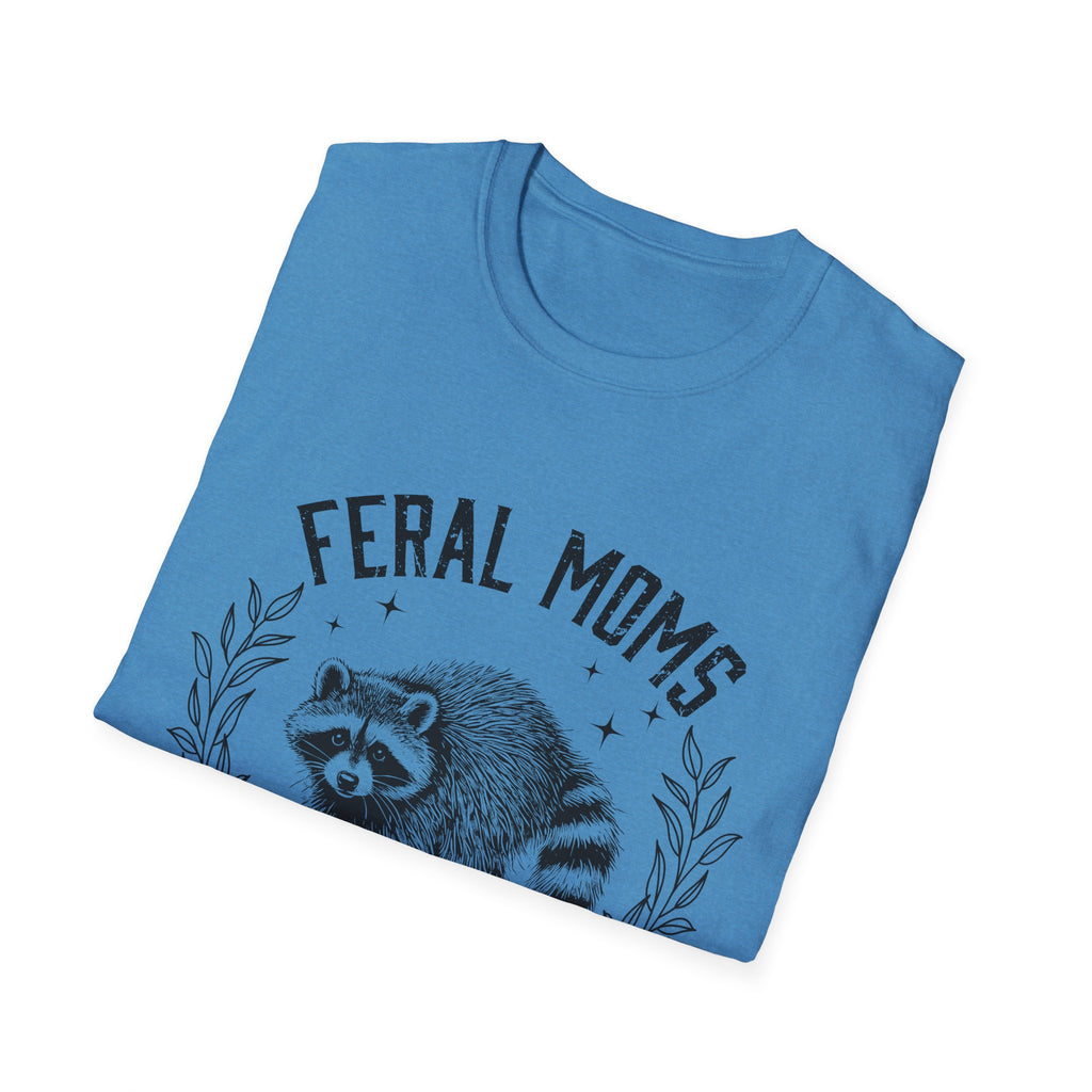 Feral Moms Social Club T-Shirt — Funny Raccoon Mom Graphic Tee