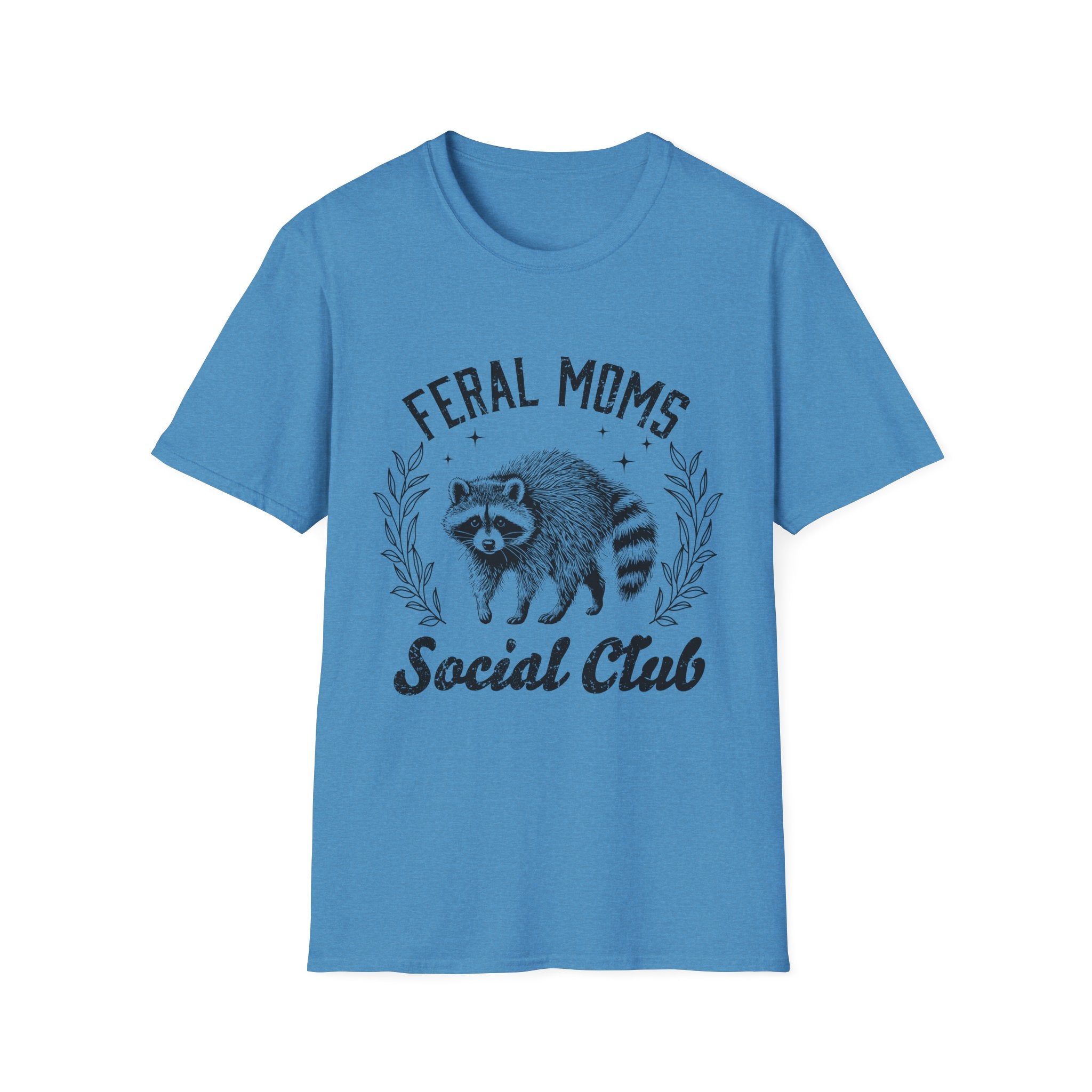 Feral Moms Social Club T-Shirt — Funny Raccoon Mom Graphic Tee
