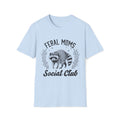 Feral Moms Social Club T-Shirt — Funny Raccoon Mom Graphic Tee