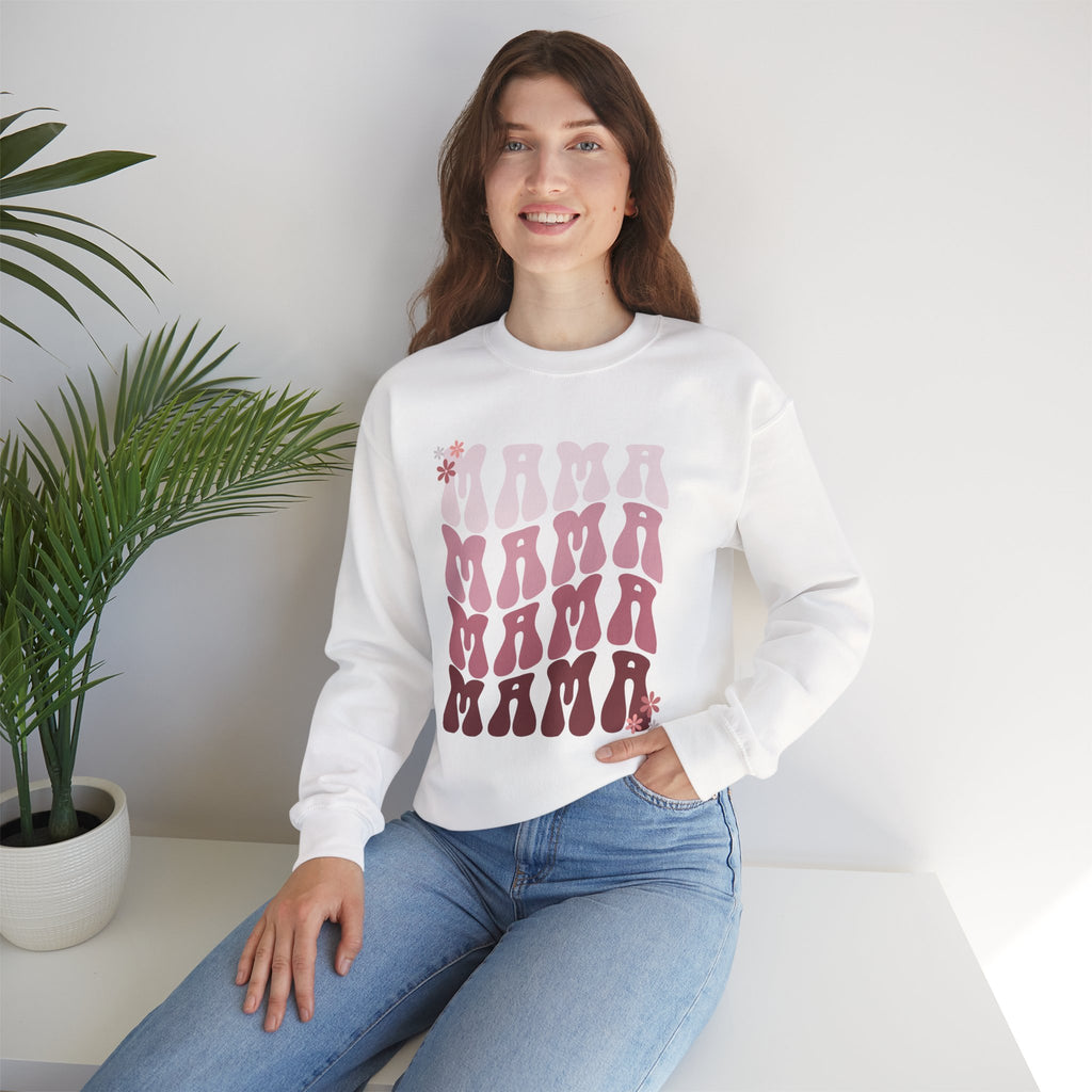 Mama Retro Gradient Crewneck Sweatshirt