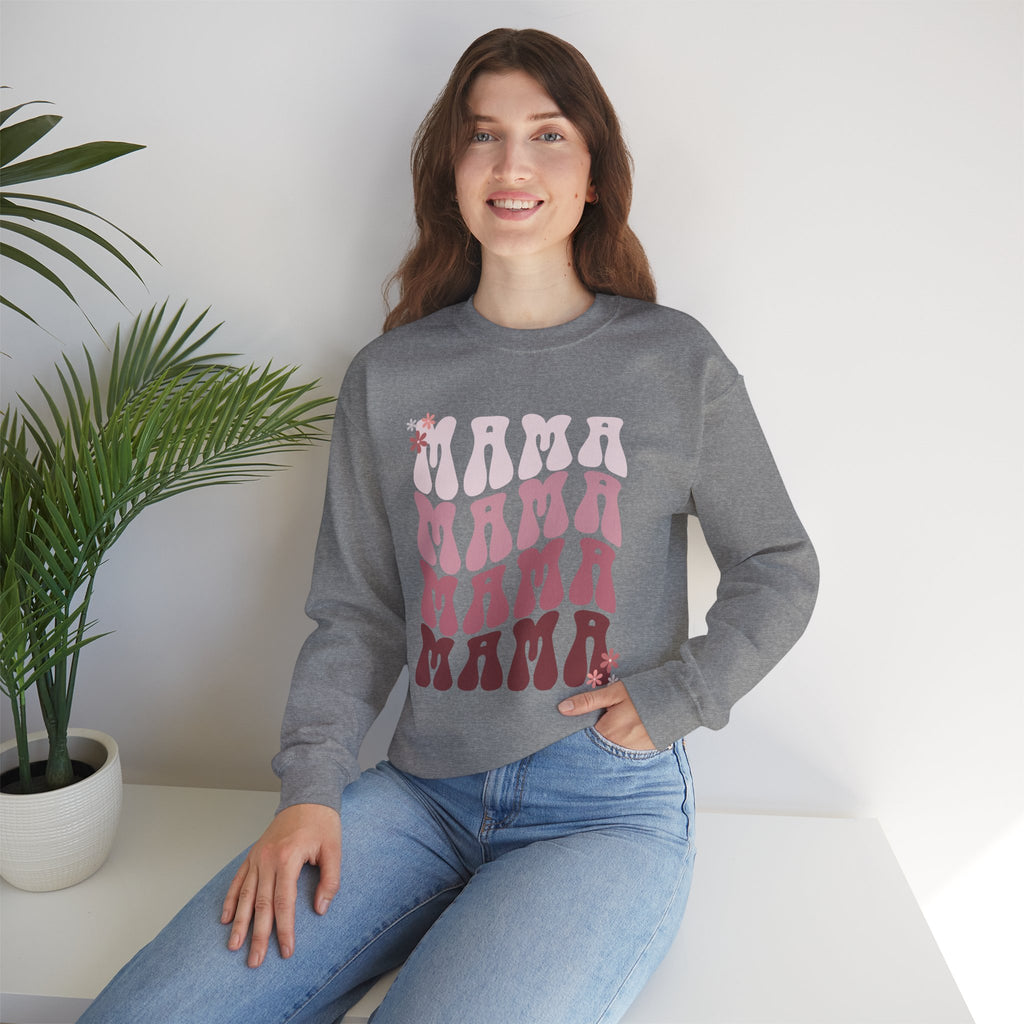 Mama Retro Gradient Crewneck Sweatshirt
