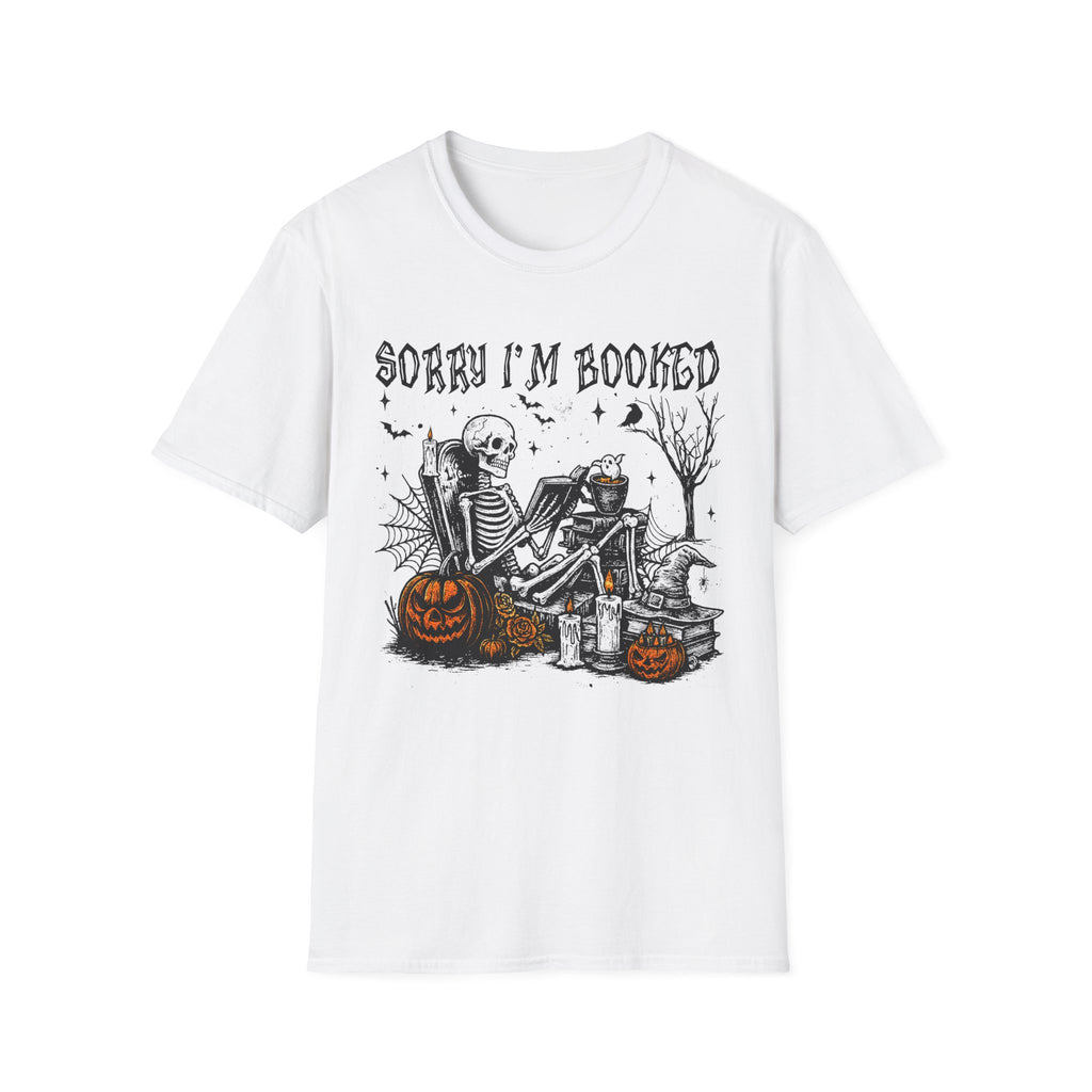 Halloween Skeleton 'Sorry I'm Booked' T-Shirt
