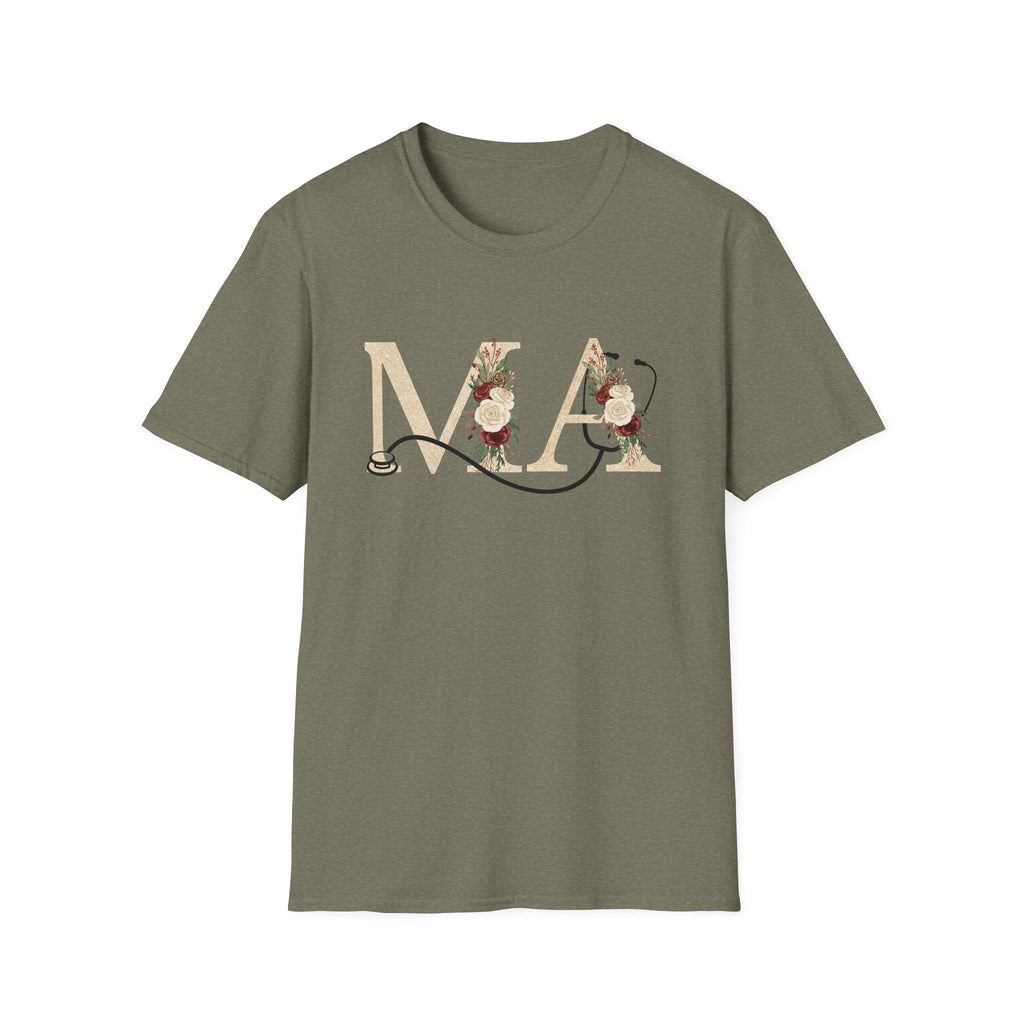 Medical Assistant Floral  T-Shirt —