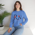 Registered Nurse Crewneck Sweatshirt — Floral R N Monogram Pullover