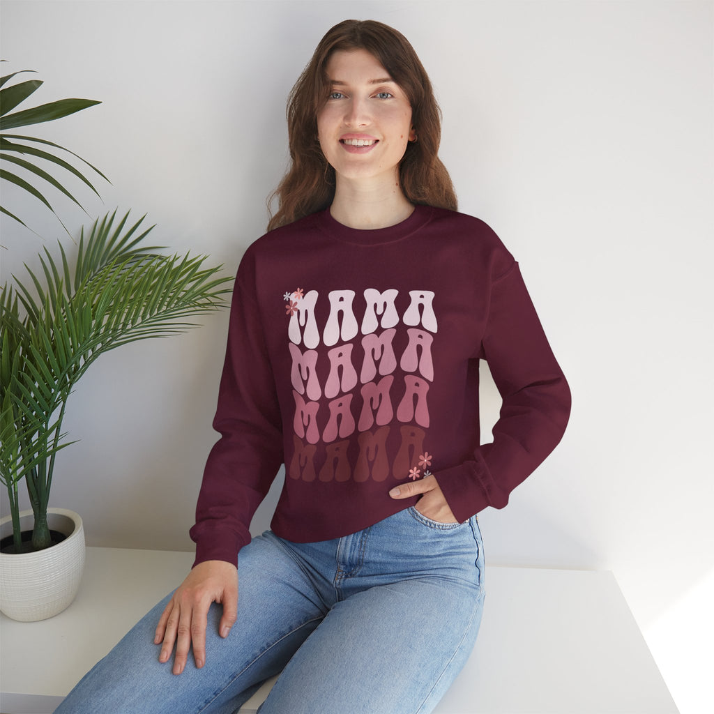 Mama Retro Gradient Crewneck Sweatshirt